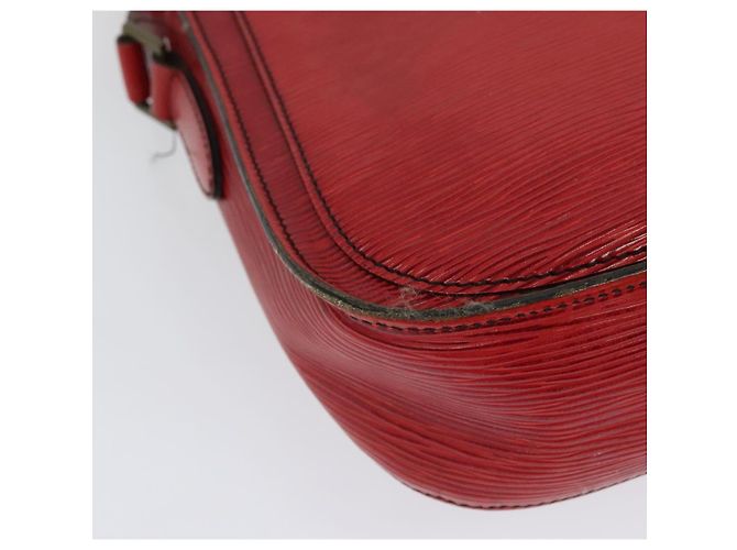 LOUIS VUITTON Borsa a Spalla Epi Saint Cloud GM Rossa M52197 LV Auth 137330 Rosso - vista 17