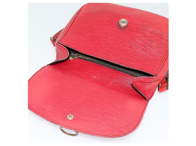 LOUIS VUITTON Borsa a Spalla Epi Saint Cloud GM Rossa M52197 LV Auth 137330 Rosso - vista 19
