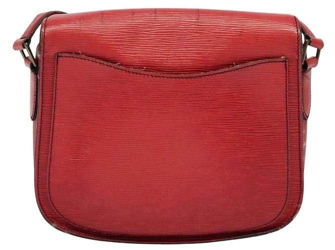 LOUIS VUITTON Borsa a Spalla Epi Saint Cloud GM Rossa M52197 LV Auth 137330 Rosso - vista 2