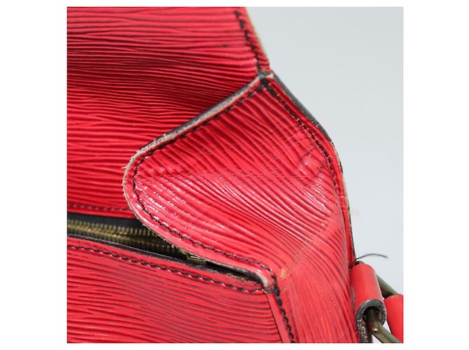 LOUIS VUITTON Borsa a Spalla Epi Saint Cloud GM Rossa M52197 LV Auth 137330 Rosso - vista 20