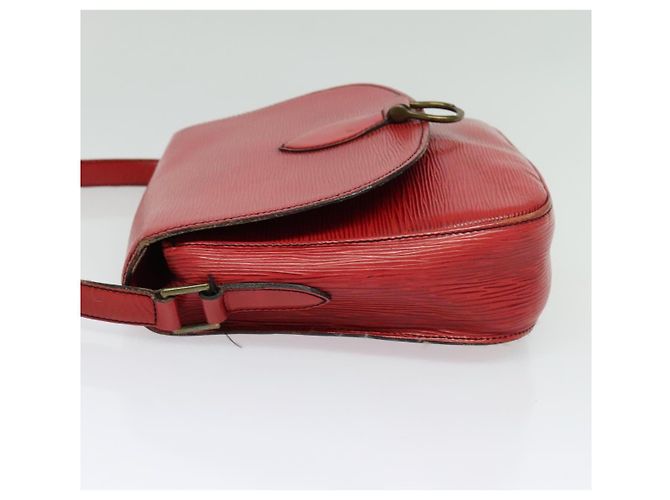 LOUIS VUITTON Borsa a Spalla Epi Saint Cloud GM Rossa M52197 LV Auth 137330 Rosso - vista 3