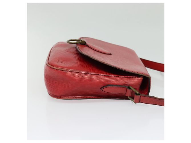 LOUIS VUITTON Borsa a Spalla Epi Saint Cloud GM Rossa M52197 LV Auth 137330 Rosso - vista 4