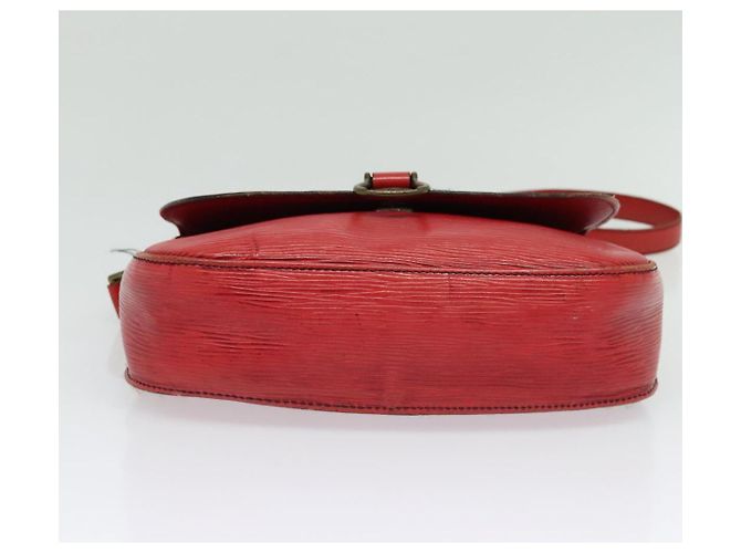 LOUIS VUITTON Borsa a Spalla Epi Saint Cloud GM Rossa M52197 LV Auth 137330 Rosso - vista 5