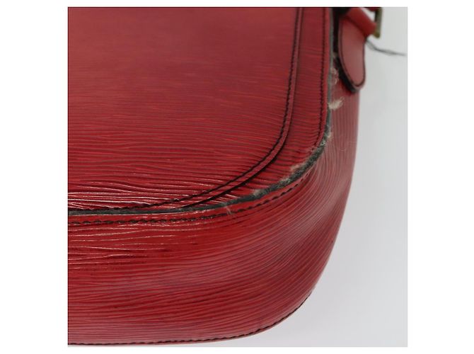 LOUIS VUITTON Borsa a Spalla Epi Saint Cloud GM Rossa M52197 LV Auth 137330 Rosso - vista 8