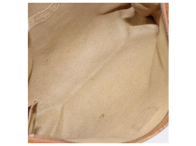 Borsa Clutch MCM Logogram Vicetos in Pelle PVC Marrone Oro Auth bs28761 D'oro - vista 11