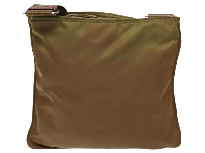 Borsa a Spalla PRADA in Nylon Marrone Argento Autentica 137514 - vista 2