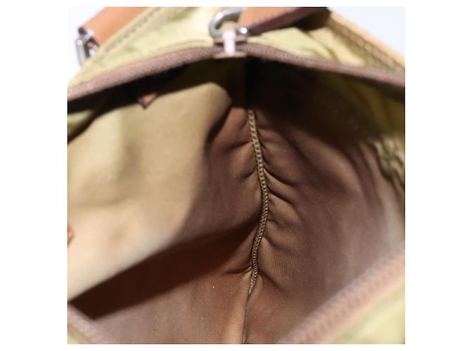 Borsa a Spalla PRADA in Nylon Marrone Argento Autentica 137514 - vista 21