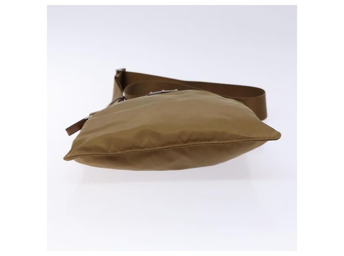 Borsa a Spalla PRADA in Nylon Marrone Argento Autentica 137514 - vista 5