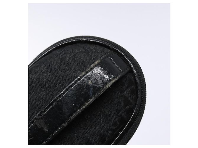 Pochette Vanity in Tela Trotter Christian Dior Nero Argento Auth yk19248 - vista 10