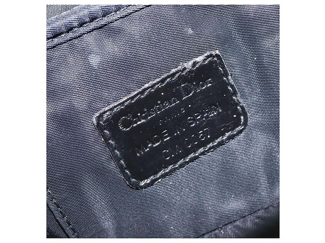 Pochette Vanity in Tela Trotter Christian Dior Nero Argento Auth yk19248 - vista 12