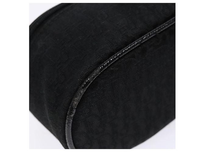 Pochette Vanity in Tela Trotter Christian Dior Nero Argento Auth yk19248 - vista 14