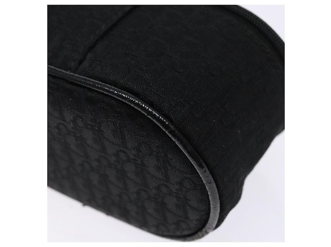 Pochette Vanity in Tela Trotter Christian Dior Nero Argento Auth yk19248 - vista 15