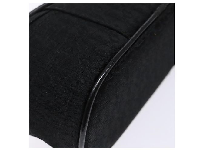 Pochette Vanity in Tela Trotter Christian Dior Nero Argento Auth yk19248 - vista 16