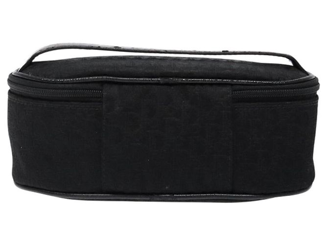 Pochette Vanity in Tela Trotter Christian Dior Nero Argento Auth yk19248 - vista 2