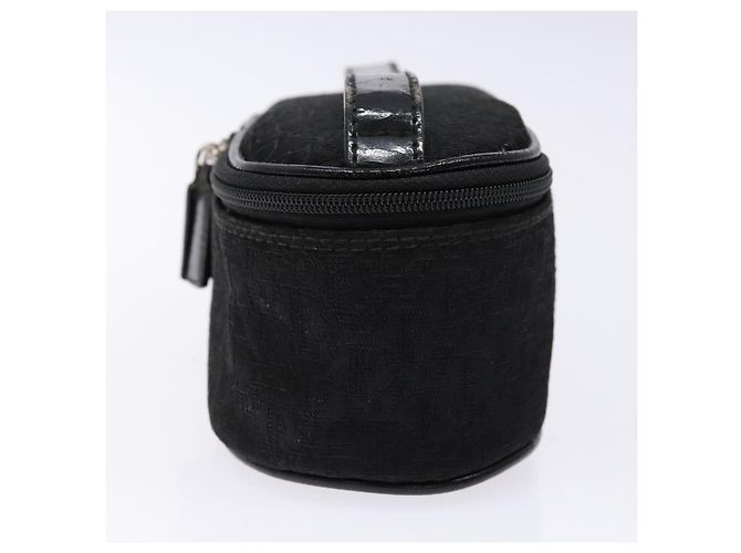 Pochette Vanity in Tela Trotter Christian Dior Nero Argento Auth yk19248 - vista 3