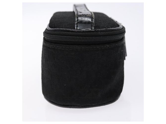 Pochette Vanity in Tela Trotter Christian Dior Nero Argento Auth yk19248 - vista 4