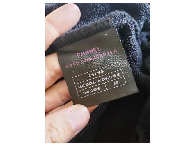 Chanel Coco Game Center Hoodie Größe M Schwarz Pink - Ansicht 4