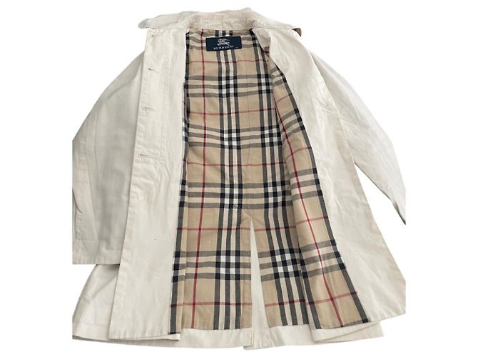 Burberry Trenchcoat Beige Polyester Mädchen 5-6 Jahre - Ansicht 2
