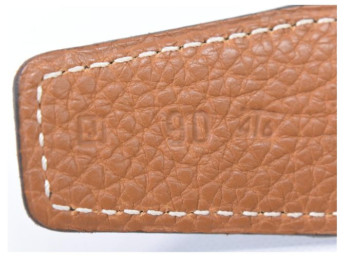 Cinto de couro Constance Médio da Hermès Preto - vista 5