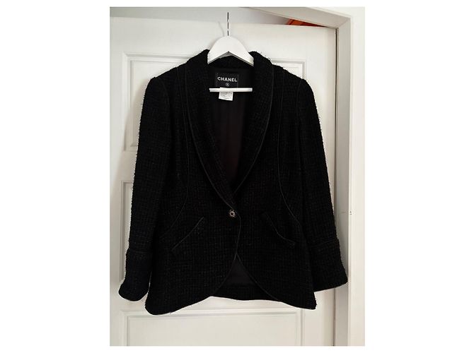 Blazer Negro Chanel Talla 38 - vista 2