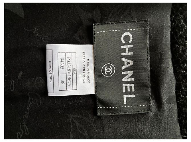 Blazer Negro Chanel Talla 38 - vista 7