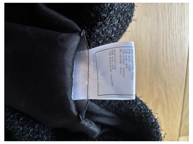 Blazer Negro Chanel Talla 38 - vista 8