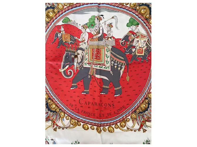 Bufanda Hermès – Caparazón de Francia e India Multicolor - vista 4