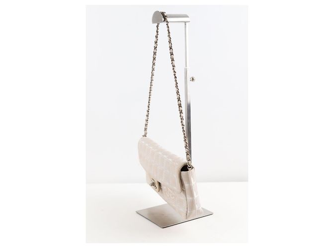 Chanel Borsa in pelle beige - vista 4