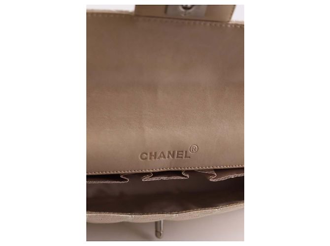 Chanel Borsa in pelle beige - vista 7