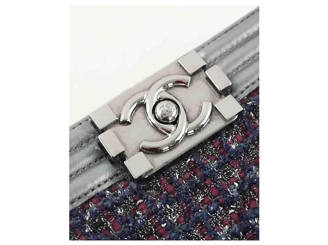 Chanel Graue Tweed-Schultertasche - Ansicht 6