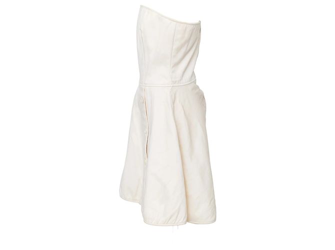 Abito Mini Corset Valentino Boutique Bianco sporco - vista 2