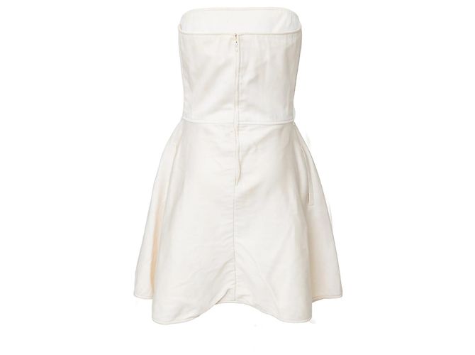 Abito Mini Corset Valentino Boutique Bianco sporco - vista 3