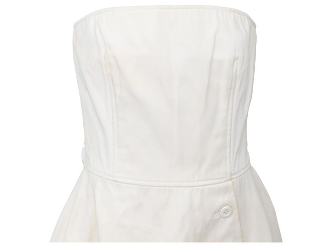 Abito Mini Corset Valentino Boutique Bianco sporco - vista 4