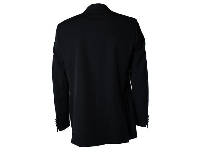 Lanvin, black double breasted blazer jacket - view 3
