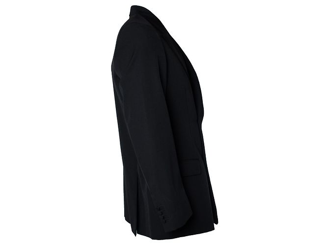 Lanvin, black double breasted blazer jacket - view 4