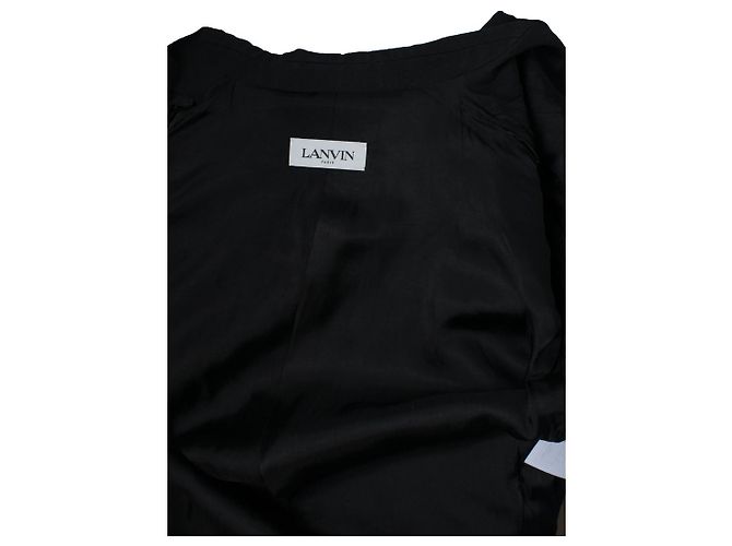 Lanvin, black double breasted blazer jacket - view 5