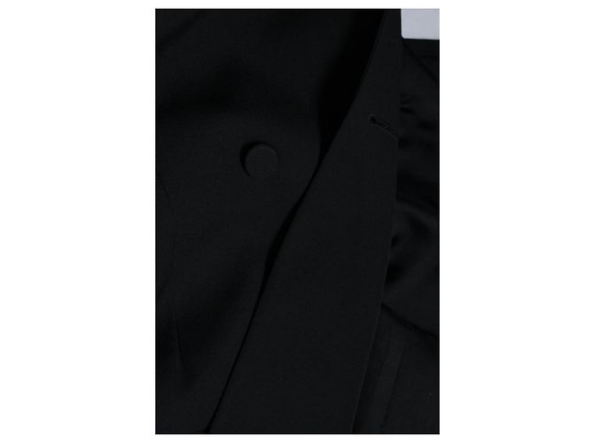 Lanvin, black double breasted blazer jacket - view 6