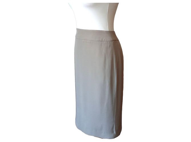 Giorgio Armani Falda Midi Gris de Armani - vista 3