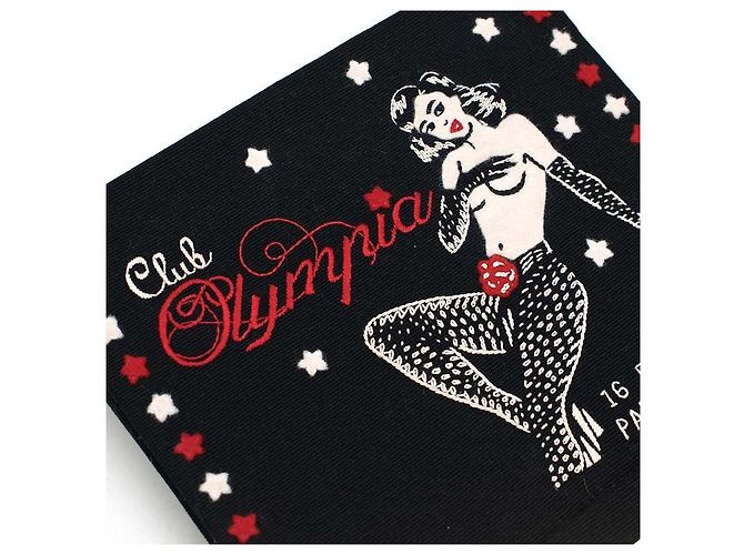 Olympia Le Tan Clutch Club Olympia Matcbook Nero - vista 2
