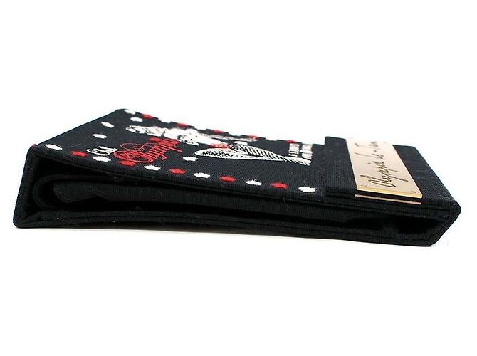 Olympia Le Tan Clutch Club Olympia Matcbook Nero - vista 4