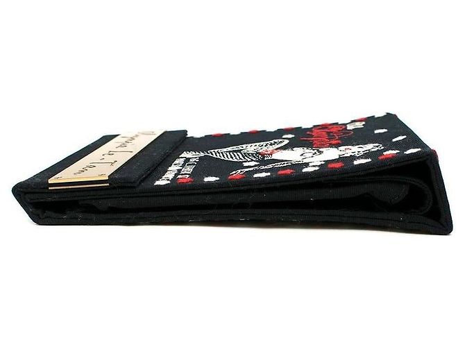 Olympia Le Tan Clutch Club Olympia Matcbook Nero - vista 6