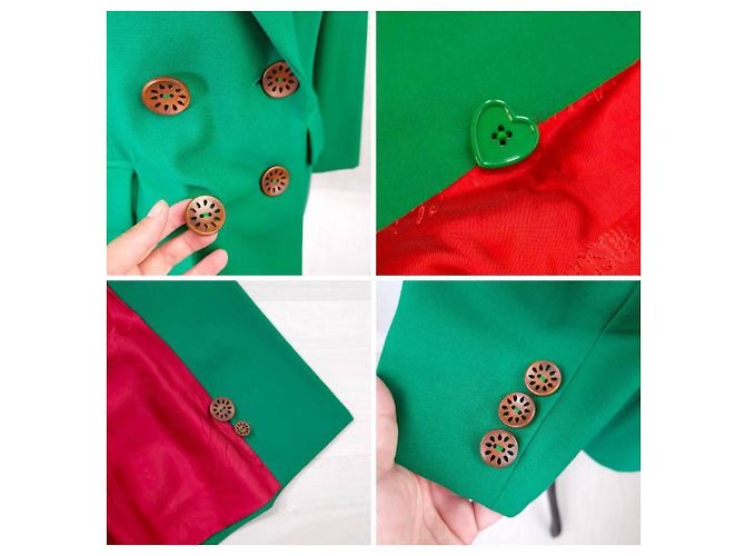 Moschino Cheap And Chic Moschino 90s green wool jacket - view 10