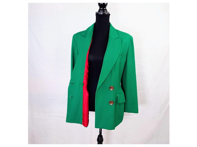 Moschino Cheap And Chic Moschino 90s green wool jacket - view 4