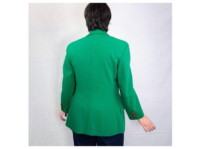 Moschino Cheap And Chic Moschino 90s green wool jacket - view 8