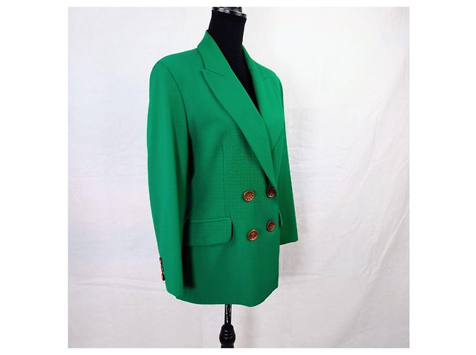 Moschino Cheap And Chic Moschino 90s green wool jacket - view 9