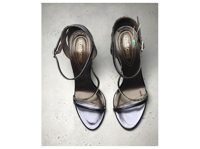 Roberto Cavalli Embossed Python Green - view 4