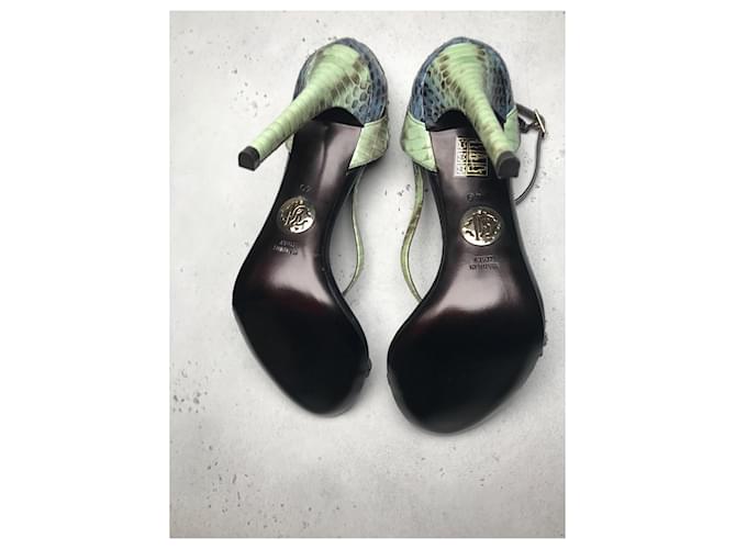 Roberto Cavalli Embossed Python Green - view 6