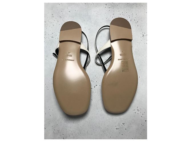 Sandali Piani Emporio Armani Bianco sporco - vista 4