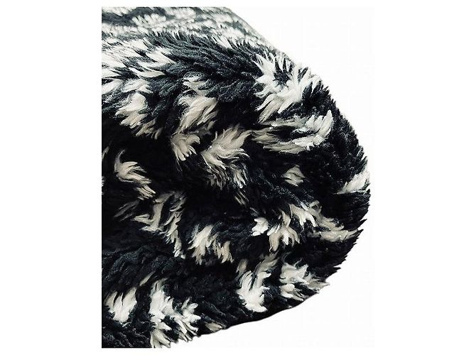 Blanket Couverture en acrylique et polyester avec logo Balenciaga en allover - vue 9