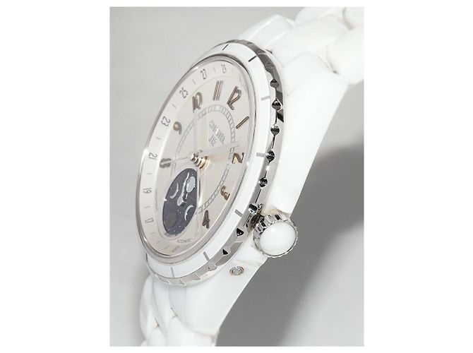 Orologio Chanel J12 quadrante argento H3404 Bianco - vista 4